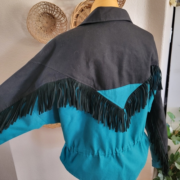 VTG Rockies Western Fringe Jacket SZ M - Picture 7 of 9